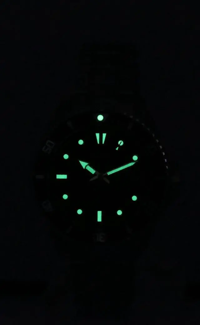 Alt view image 2 of 4 - Casio Analog Stainless Steel Black Dial Quartz Date MDV-10D-1A1 50M Mens Watch