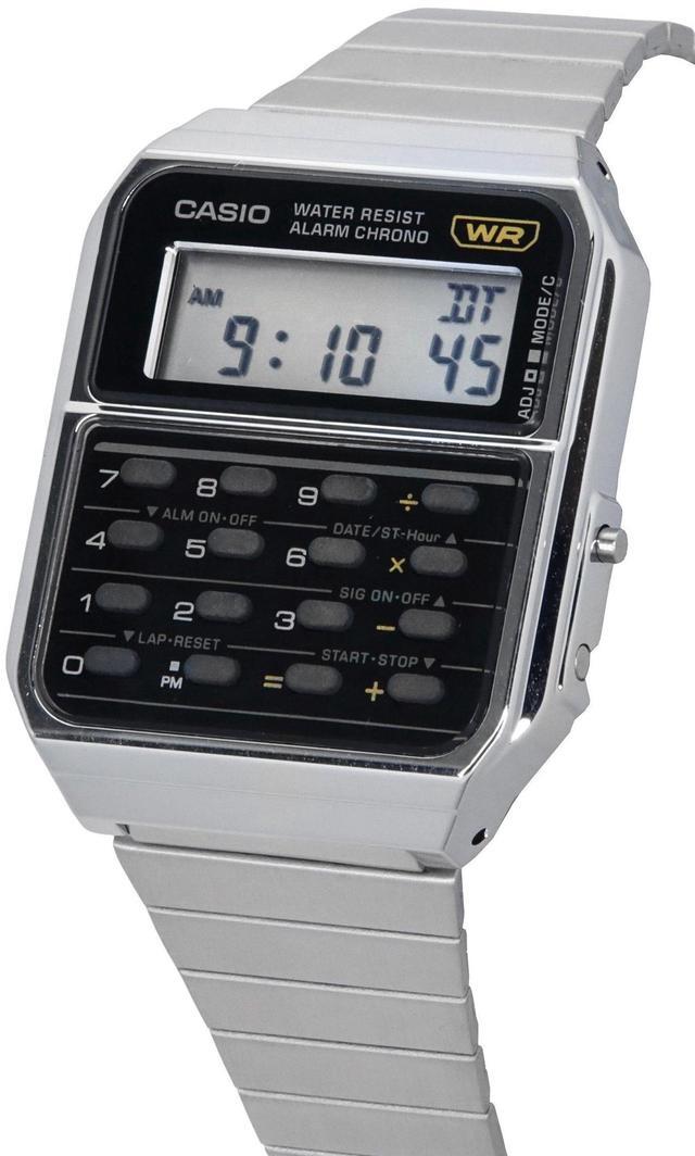 Alt view image 2 of 3 - Casio Vintage Digital Calculator Alarm Chrono Stopwatch CA500WE1A 50M Mens Watch