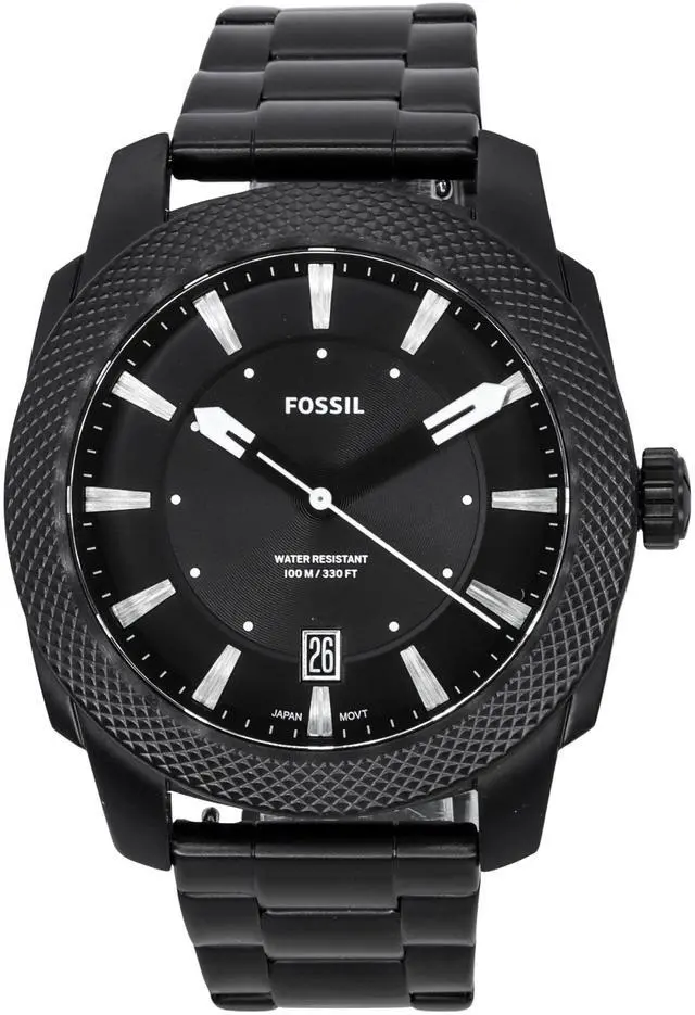 Alt view image 2 of 5 - Fossil Machine Men's Watch with Stainless Steel or Leather Band, Chronograph or Analog Watch Display
