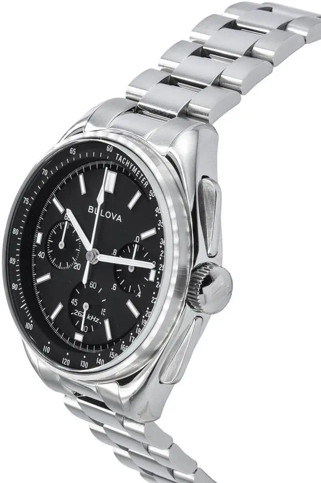 Alt view image 3 of 5 - Bulova Lunar Pilot Archive Special Edition Chronograph Tachymeter 50M Mens Watch