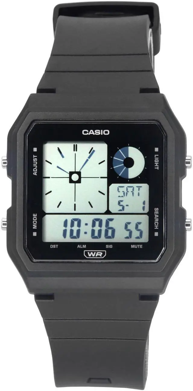 Main image of Casio POP Retro Vintage Digital Black Resin Strap Quartz LF-20W-1A Unisex Watch