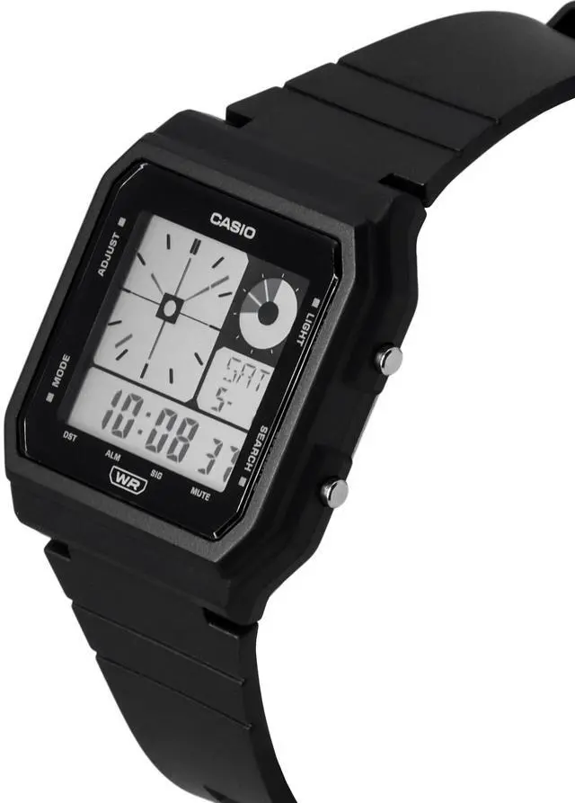 Alt view image 3 of 4 - Casio POP Retro Vintage Digital Black Resin Strap Quartz LF-20W-1A Unisex Watch