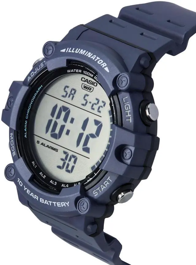 Alt view image 3 of 4 - Casio Alarm Chronograph Illuminator Light Quartz AE-1500WH-2A 100M Mens Watch