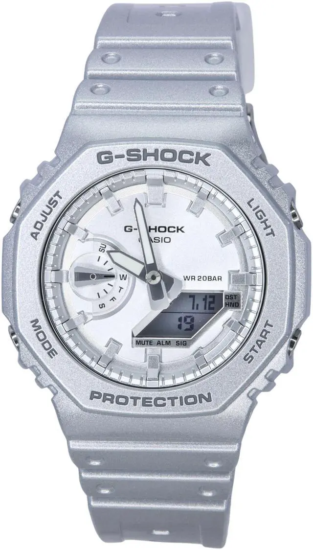 Main image of Casio G-SHOCK Retrofuture Series Metallic Silver Alarm GA-2100FF-8A Mens Watch
