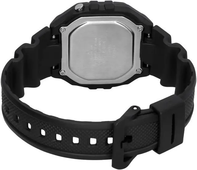 Alt view image 4 of 4 - Casio Illuminator Alarm Backlight Calendar Black Quartz W-218H-1B 50M Mens Watch