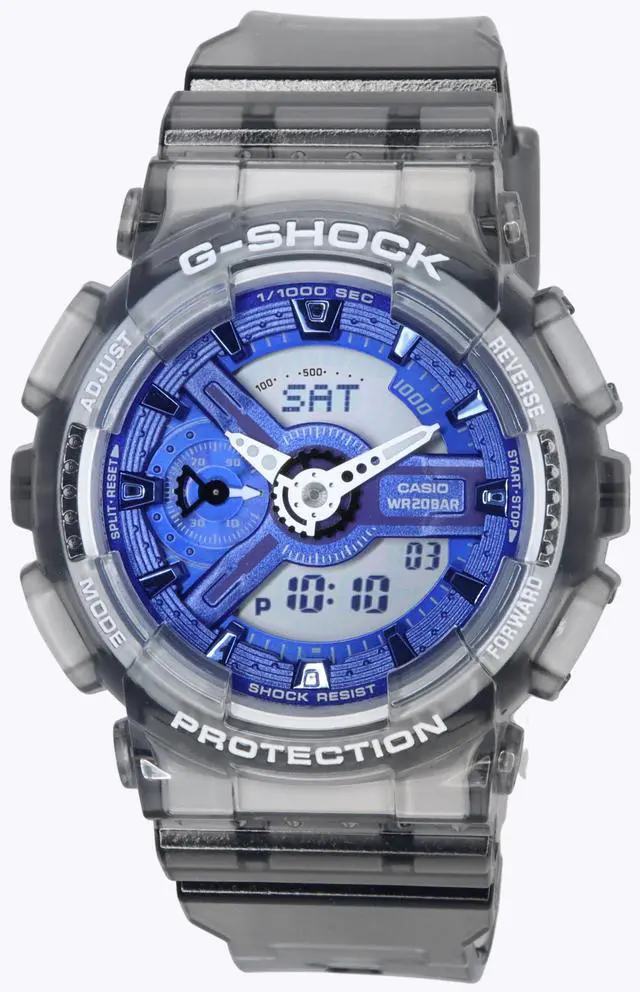 Main image of Casio G-SHOCK Analog-Digital Blue Dial Quartz GMA-S110TB-8A 200M Ladies Watch