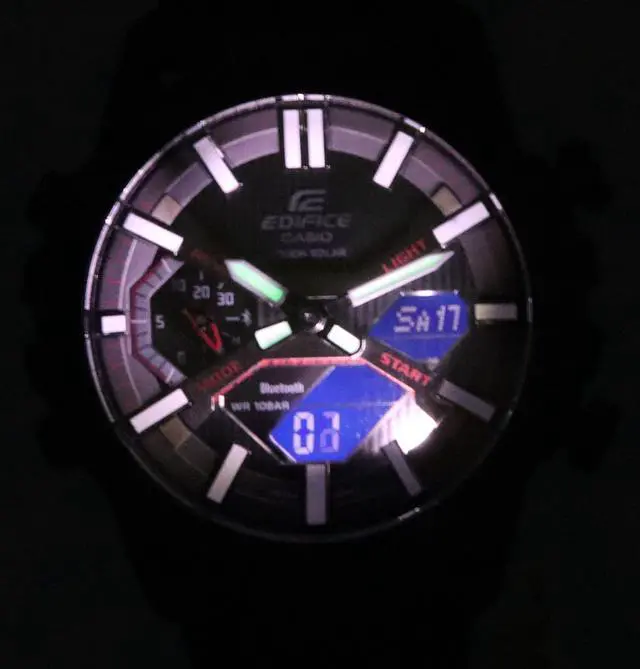 Alt view image 3 of 5 - Casio EDIFICE Sospensione Mobile Link Analog-Digital ECB-2000PB-1A Mens Watch