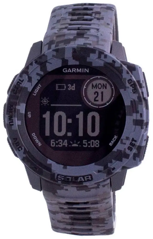 Main image of Garmin Instinct Solar Camo Silicone Band 010-02293-05 Multisport Watch