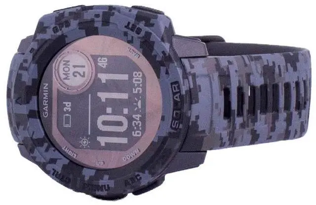Alt view image 6 of 6 - Garmin Instinct Solar Camo Silicone Band 010-02293-05 Multisport Watch