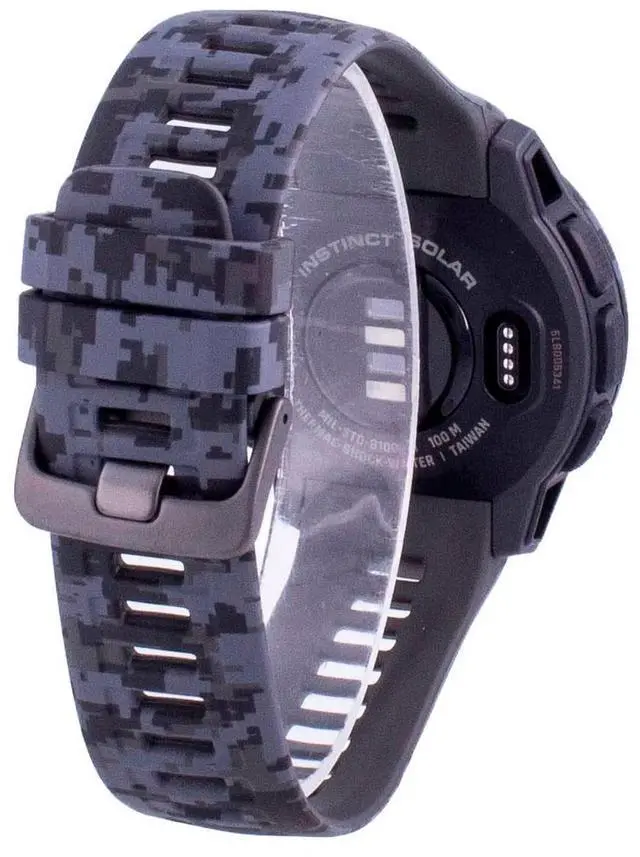 Alt view image 5 of 6 - Garmin Instinct Solar Camo Silicone Band 010-02293-05 Multisport Watch