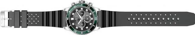 Alt view image 3 of 3 - Invicta Pro-Diver Chronograph GMT Silicone Black Dial Quartz 46086 Mens Watch