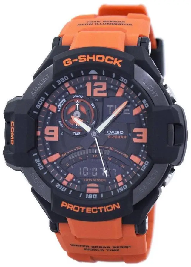 Alt view image 20 of 20 - Casio Mens G-Shock GA1000 4A Watch