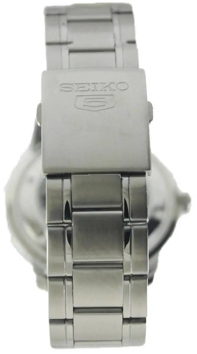 Alt view image 4 of 7 - Seiko 5 Automatic 21 Jewels Blue Quarter Speed Dial Look SNKK27K1 30M Mens Watch