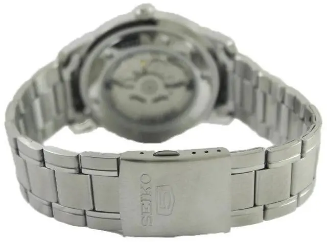 Alt view image 6 of 7 - Seiko 5 Automatic 21 Jewels Blue Quarter Speed Dial Look SNKK27K1 30M Mens Watch