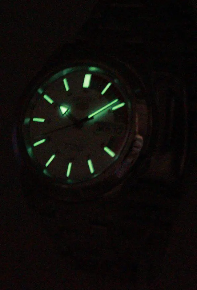 Alt view image 6 of 7 - Seiko 5 Automatic 21 Jewels Stainless Steel White Dial SNKK25K1 30M Mens Watch