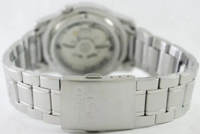 Alt view image 10 of 11 - SEIKO 5 SNKL19K1 SNKL19 Automatic 21 Jewels Gray Dial Stainless Steel Men Watch