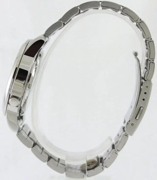 Alt view image 7 of 7 - Seiko 5 Automatic 21 Jewels Stainless Steel White Dial SNKK25K1 30M Mens Watch