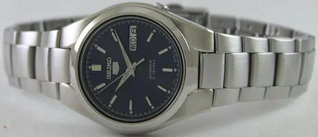 Alt view image 5 of 7 - Seiko 5 Automatic 21 Jewels Blue Dial Stainless Steel SNK603K1 Analog Mens Watch