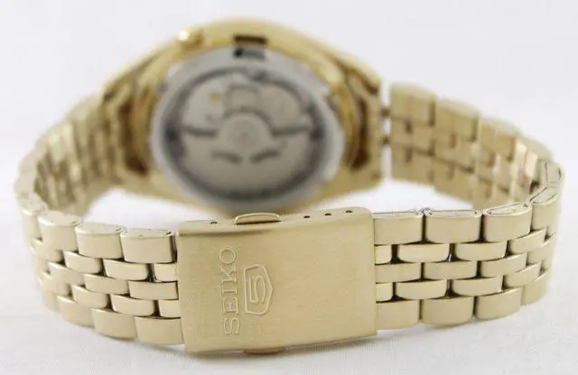 Alt view image 6 of 7 - Seiko 5 Automatic 21 Jewels Black Dial Roman Numerals SNKL40K1 30M Mens Watch