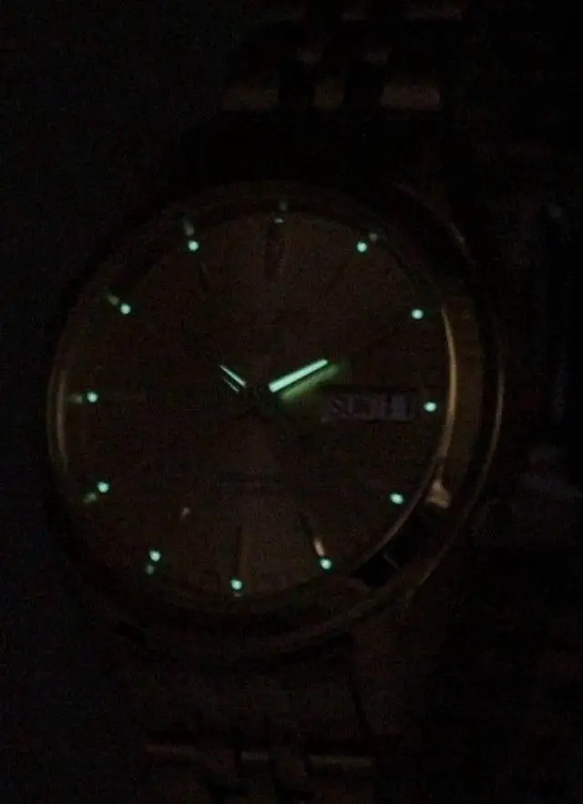 Alt view image 2 of 7 - Seiko 5 Automatic 21 Jewels Gold Tone Dial Stainless Steel SNKL28K1 Mens Watch