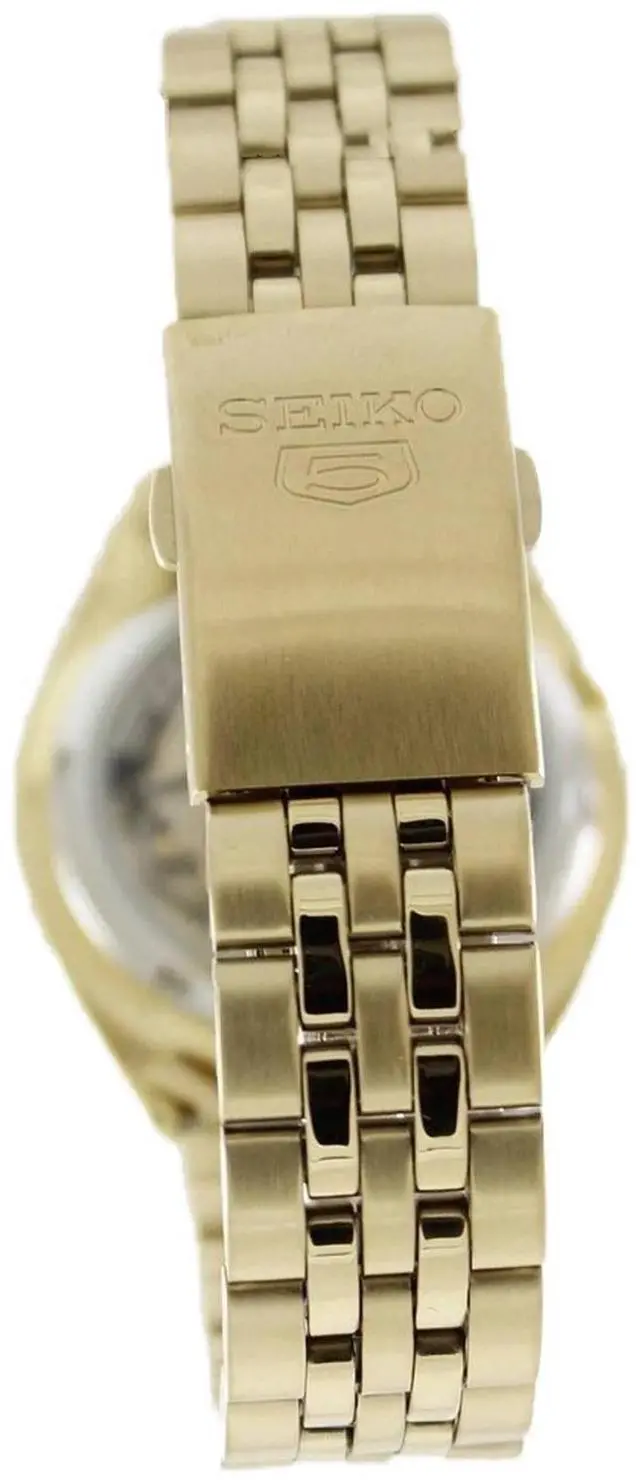 Alt view image 4 of 7 - Seiko 5 Automatic 21 Jewels Gold Tone Dial Stainless Steel SNKL28K1 Mens Watch