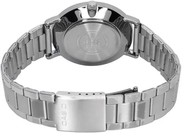 Alt view image 3 of 3 - Casio Standard Analog Stainless Steel Black Dial Quartz MTP-VT03D-1B Men's Watch