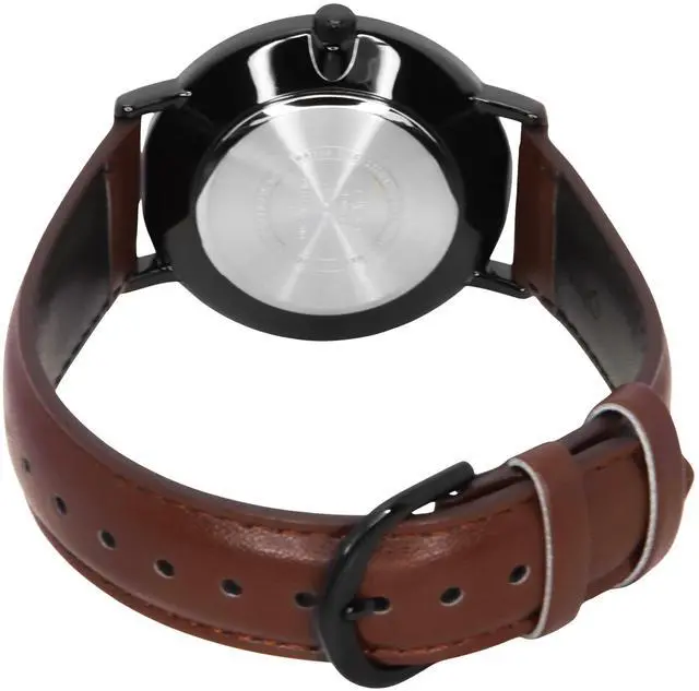 Alt view image 3 of 3 - Casio Standard Analog Leather Strap White Dial Quartz MTP-VT03BL-7B Men's Watch