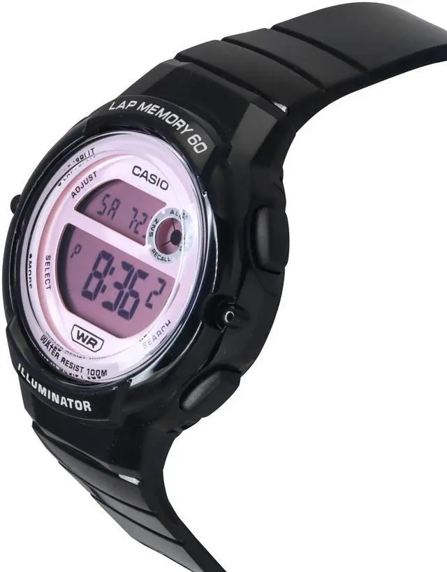 Alt view image 3 of 4 - Casio Standard Pink Dial Quartz Sports 100M Women's Watch LWS-1200H-1A2V