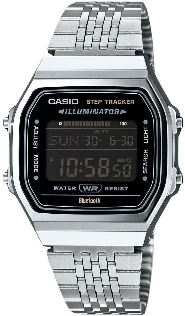 Main image of Casio Vintage Digital Smartphone Link Casual Quartz Unisex Watch ABL-100WE-1B