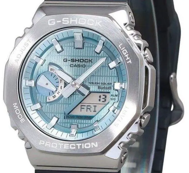 Alt view image 2 of 4 - Casio G-Shock Ice Blue Dial Sports Tough Solar 200M Men's Watch GBM-2100A-1A2