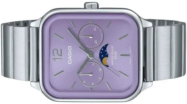 Alt view image 3 of 3 - Casio Standard Purple Dial Quartz Casual Men's Watch MTP-M305D-6AV
