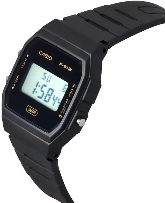 Alt view image 3 of 4 - Casio POP Digital Gray Bio Based Resin Strap Quartz F-91WB-8A Unisex Watch