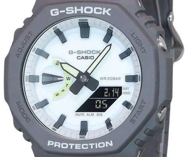 Alt view image 2 of 3 - Casio G-Shock White Dial Quartz Sports 200M Men's Watch GA-2100HD-8A