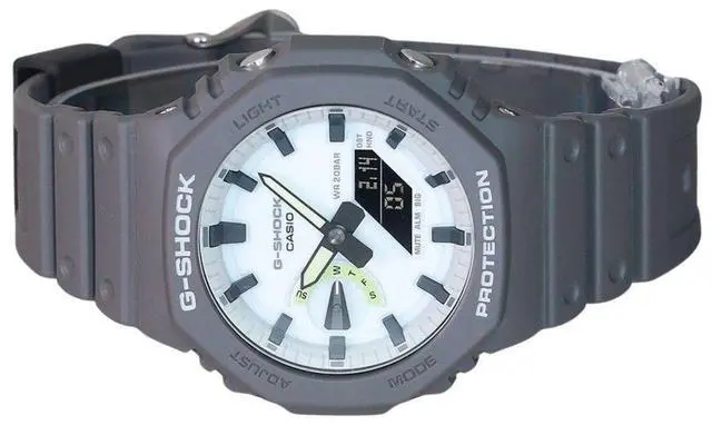 Alt view image 3 of 3 - Casio G-Shock White Dial Quartz Sports 200M Men's Watch GA-2100HD-8A