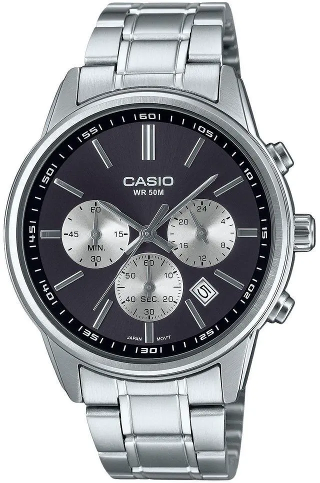 Main image of Casio Standard Chronograph Grey Dial Quartz Men's Watch MTP-E515D-1AV