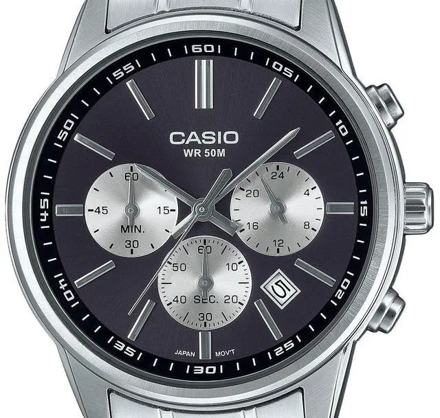 Alt view image 2 of 3 - Casio Standard Chronograph Grey Dial Quartz Men's Watch MTP-E515D-1AV