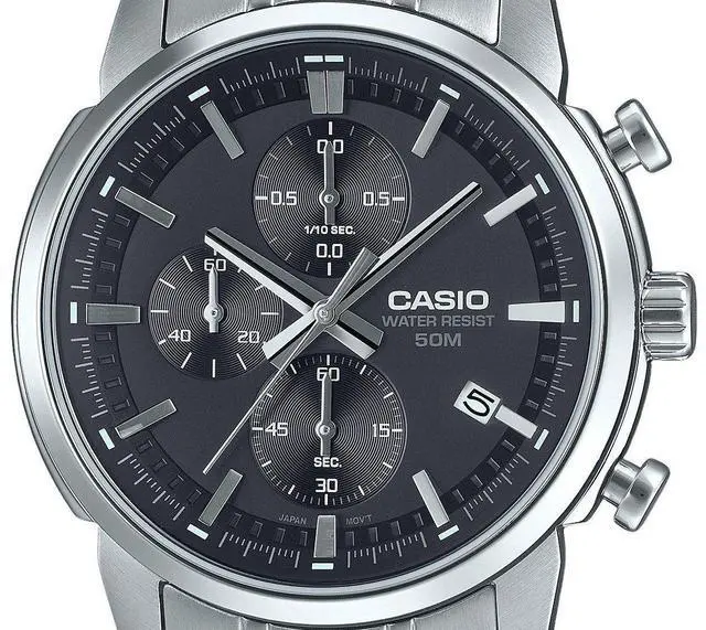 Alt view image 2 of 3 - Casio Standard Chronograph Black Dial Quartz Men's Watch MTP-E510D-1A1V