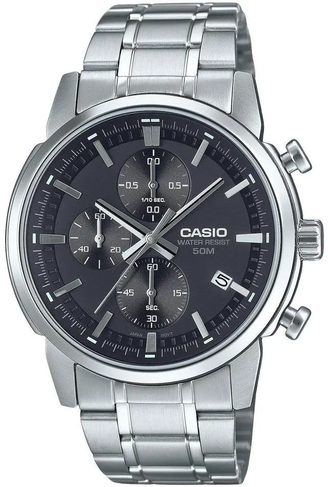 Main image of Casio Standard Chronograph Black Dial Quartz Men's Watch MTP-E510D-1A1V