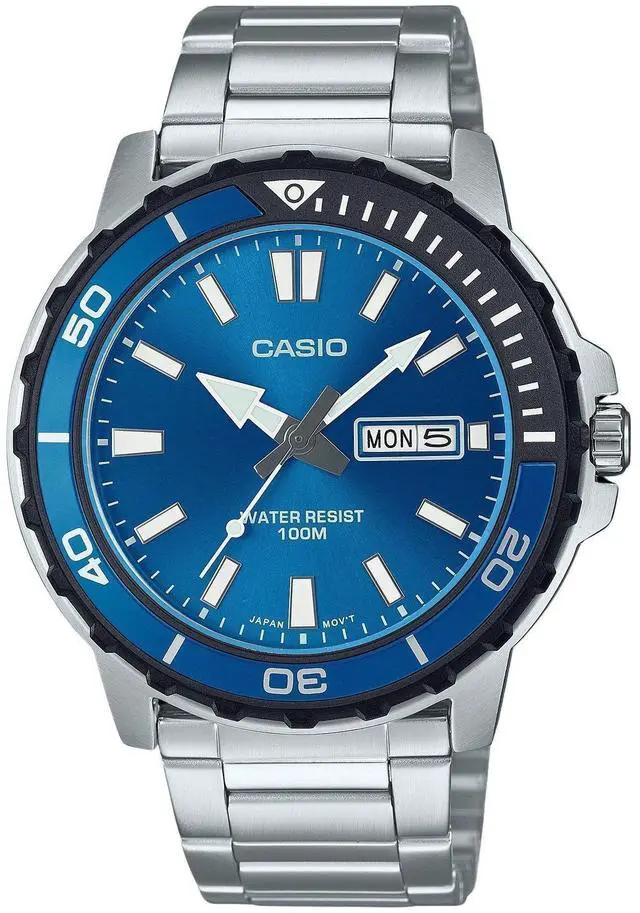 Main image of Casio Standard Blue Dial Quartz Sports 100M Men's Watch MTD-125D-2A1V