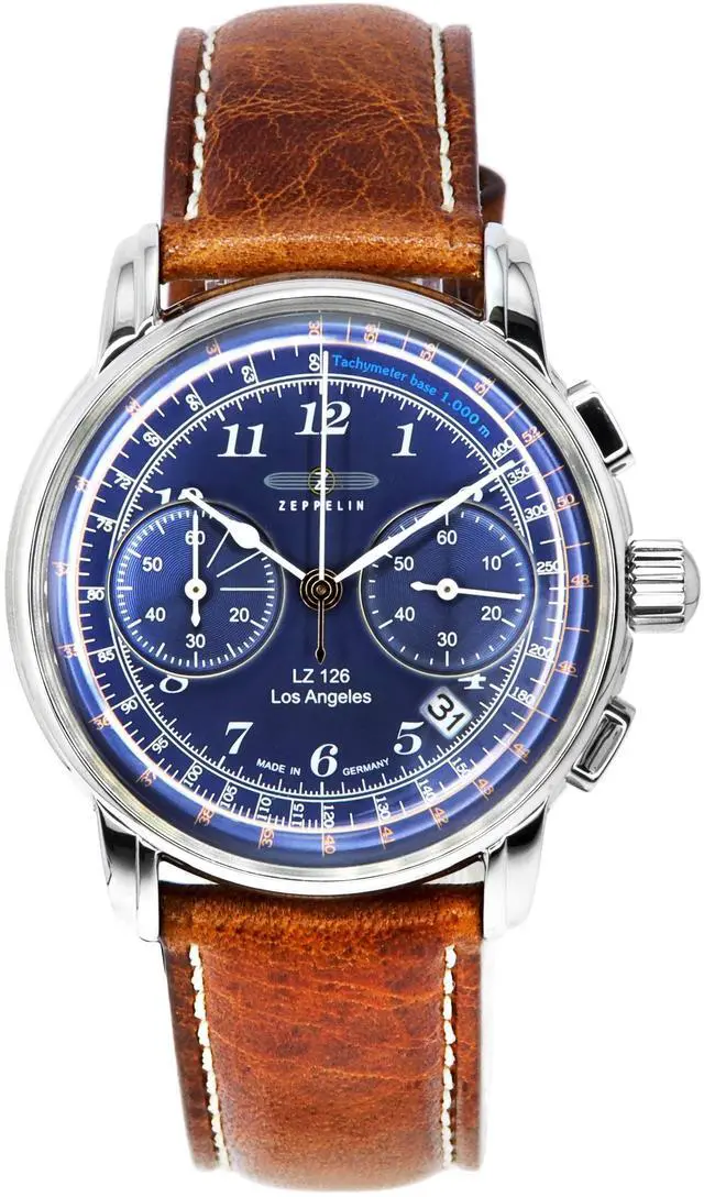 Main image of Zeppelin LZ126 Los Angeles Chronograph Blue Dial Quartz Z76143 Men's Watch