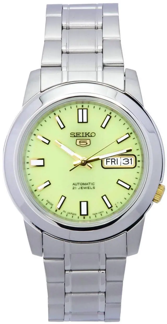 Main image of Seiko 5 Stainless Steel Green Dial Automatic SNKK19 SNKK19J1 SNKK19J Men's Watch
