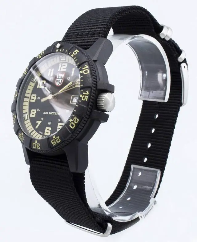 Alt view image 8 of 9 - Men's Luminox Leatherback Sea Turtle Giant Nylon Strap Watch 0333