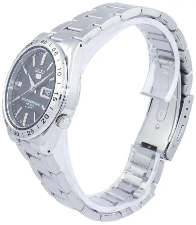 Alt view image 12 of 13 - Seiko 5 Automatic Black Watch SNKE01K1