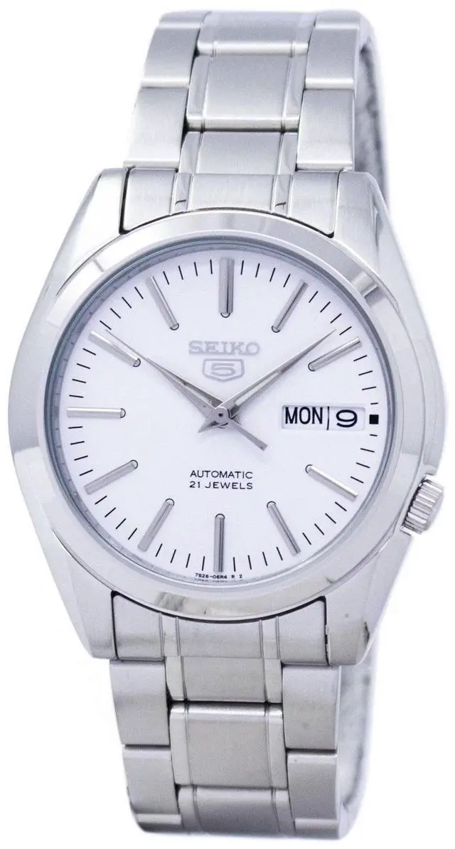 Alt view image 2 of 8 - Seiko 5 #SNKL41K1 Men's Stainless Steel Silver Dial Self Winding Automatic Watch