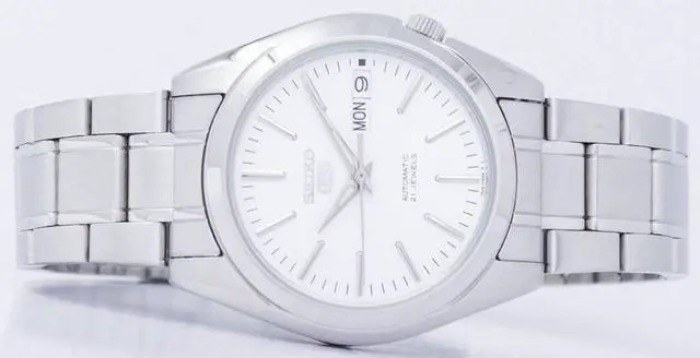 Alt view image 6 of 8 - Seiko 5 #SNKL41K1 Men's Stainless Steel Silver Dial Self Winding Automatic Watch