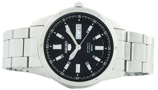 Alt view image 5 of 7 - Seiko 5 Automatic 21 Jewels Japan Made SNKN13 SNKN13J1 SNKN13J Men's Watch