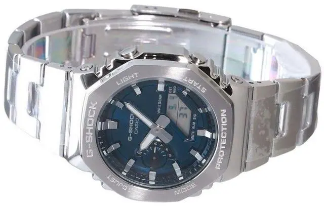 Alt view image 3 of 3 - Casio G-Shock Blue Dial Quartz Sports 200M Men's Watch GM-2110D-2B