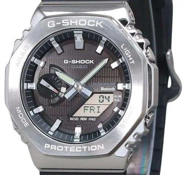 Alt view image 2 of 4 - Casio G-Shock G-Steel Black Dial Sports Tough Solar 200M Men's Watch GBM-2100-1A