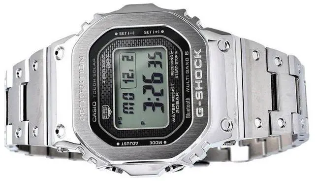 Alt view image 9 of 9 - Casio G-Shock GMW-B5000D-1 Connected Tough Solar Stainless Steel Watch GMWB5000D-1 GMW-B5000D-1CR