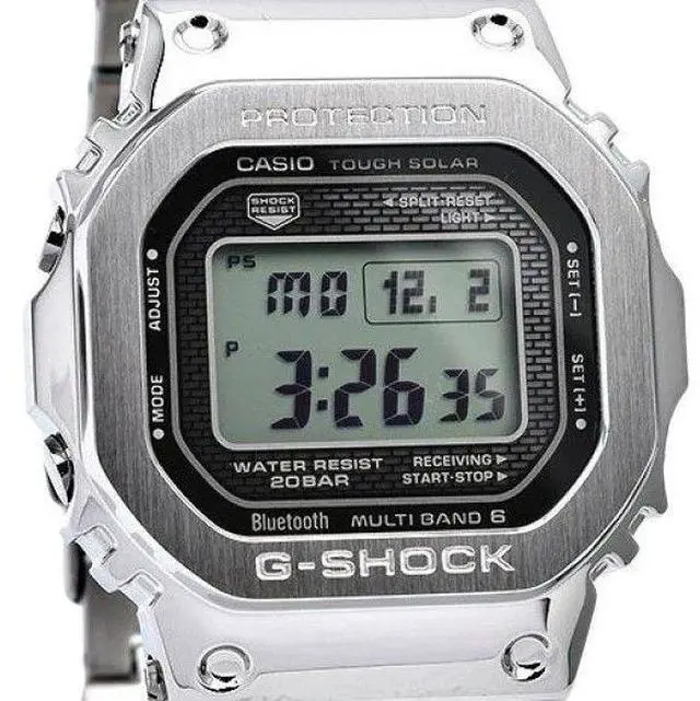 Alt view image 8 of 9 - Casio G-Shock GMW-B5000D-1 Connected Tough Solar Stainless Steel Watch GMWB5000D-1 GMW-B5000D-1CR